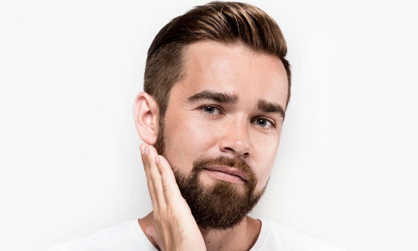 Steps of the DHI beard transplant at FK Clinic