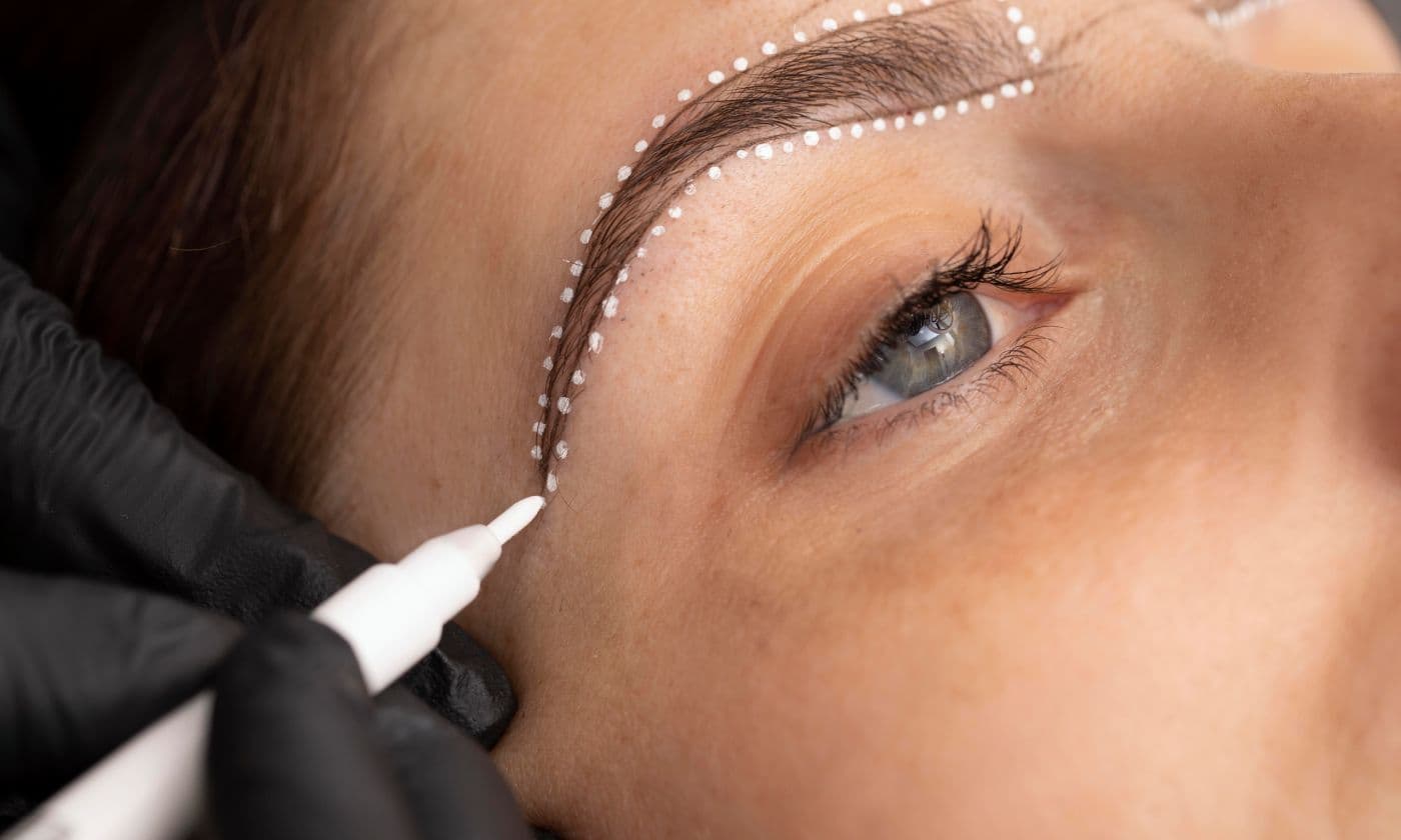 Steps of the brow lift procedure